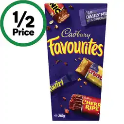 Woolworths Cadbury Favourites offer
