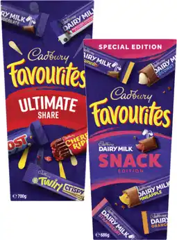 Coles Cadbury Favourites-700g offer