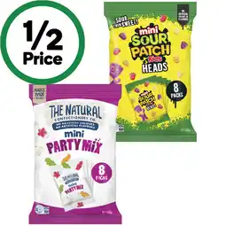 Woolworths The Natural Confectionery Co. or Sour Patch Kids Mini Share Packs 160g offer