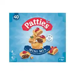 Woolworths Patties Party Pack Mini Pies & Sausage Rolls – From the Freezer offer
