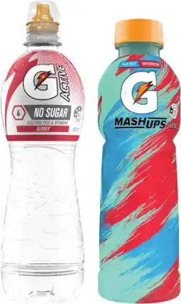 Coles Gatorade Sports Drink or G Active Water 600mL offer