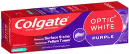Coles Colgate Optic White Purple Toothpaste offer