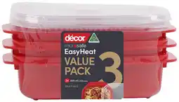 Coles Décor Microsafe Easy Heat Container 900mL offer