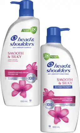 Coles Head & Shoulders Shampoo or Conditioner 850mL offer