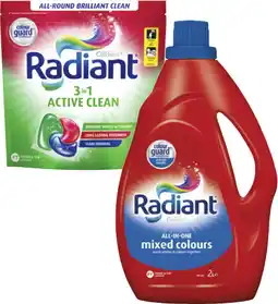 Coles Radiant Laundry Liquid 2 Litre or Capsules 28 Pack offer