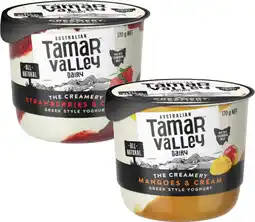 Coles Tamar Valley Dairy The Creamery Greek Style Yoghurt offer
