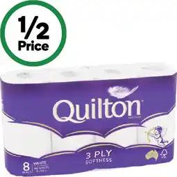 Woolworths Quilton Classic 3 Ply Toilet Paper offer
