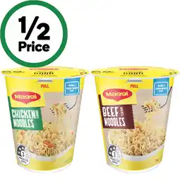Woolworths Maggi Noodle Cups offer