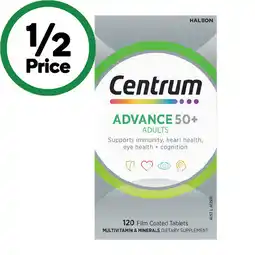 Woolworths Centrum Advance 50+ Multivitamin Tablets offer