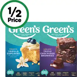 Woolworths Green’s Deluxe Baking Mixes offer