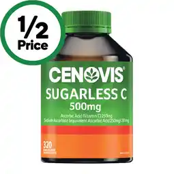 Woolworths Cenovis Sugarless C 500mg Chewable Tablets offer