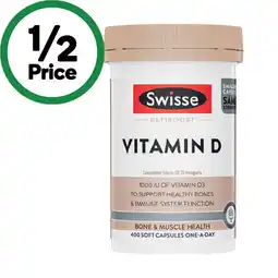 Woolworths Swisse Ultiboost Vitamin D Capsules offer