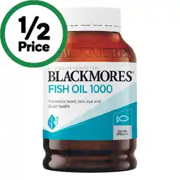 Woolworths Blackmores Fish Oil 1000mg Capsules offer
