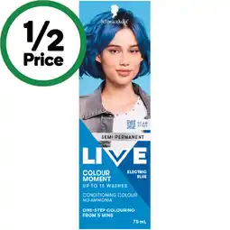 Woolworths Schwarzkopf Live Semi Permanent Hair Colour offer