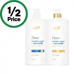 Woolworths Dove Shampoo or Conditioner 850ml offer