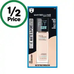 Woolworths Maybelline Fit Me Matte & Poreless Foundation offer