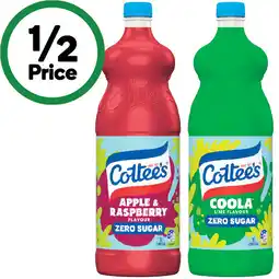 Woolworths Cottee’s Cordial offer