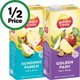 Woolworths Golden Circle Fruit Drink – Excludes Nectar Varieties offer