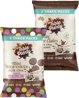 Coles Table of Plenty Topped Sweet Rice Cakes 84g-102g offer