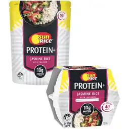 Woolworths SunRice Protein Rice Cups 2 x 125g or Rice Pouches 250g offer