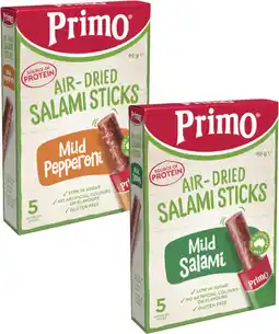 Coles Primo Air-Dried Salami Sticks offer