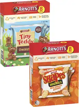 Coles Arnott's Bluey, Tiny Teddy or Shapes 7 Pack-8 Pack 168g-200g offer