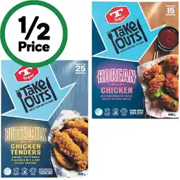 Woolworths Tegel Take Outs Buttermilk Tenders, Karaage or Korean Style Chicken 360-400g offer