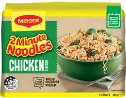 Coles Maggi 2 Minute Instant Noodles 345g-380g offer