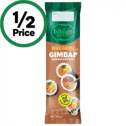Woolworths Bibigo Gimbap Rolls offer