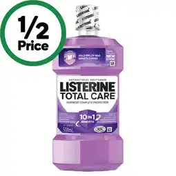 Woolworths Listerine Total Care Mouthwash offer