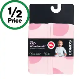 Woolworths Bonds Zip Wondersuit – Assorted offer