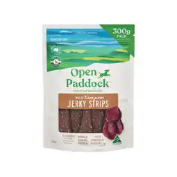 Woolworths Open Paddock Jerky Kangaroo Dog Treats offer