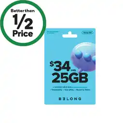 Woolworths Belong $34 Starter Pack† offer
