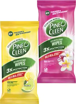 Coles Pine O Cleen Disinfectant Wipes offer