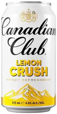 Coles Canadian Club Lemon Crush Cans offer