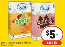 IGA Bulla Ice Cream Sticks offer