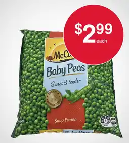Australian Butchers Store McCain Baby Peas offer