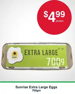 Australian Butchers Store Sunrise Extra Large Eggs offer