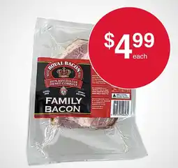 Australian Butchers Store The Royal Bacon Co. Family Bacon offer