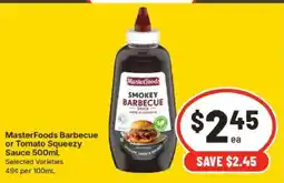IGA MasterFoods Barbecue Sauce offer