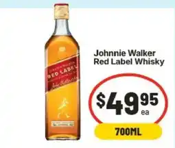 IGA Johnnie Walker Red Label Whisky offer
