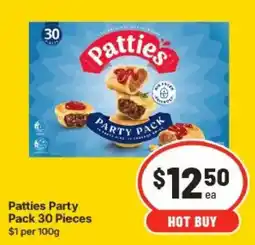 IGA Patties Party Pack offer