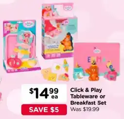 Toyworld Click & Play Tableware or Breakfast Set offer