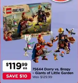 Toyworld LEGO ONE PIECE 75644 Dorry vs. Brogy - Giants of Little Garden offer