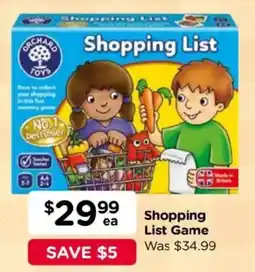 Toyworld Orchard Toys Shopping List offer