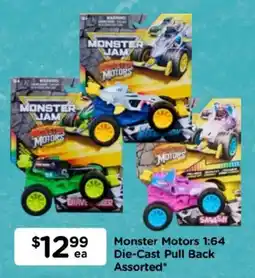 Toyworld Monster Motors 1:64 Die-Cast Pull Back Assorted offer