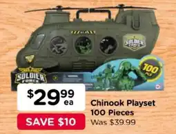 Toyworld Soldier Force Chinook Playset offer