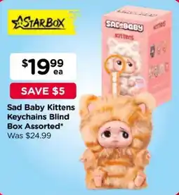 Toyworld Sad Baby Kittens Keychains Blind Box Assorted offer