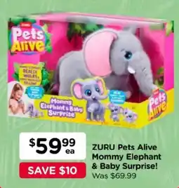 Toyworld ZURU Pets Alive Mommy Elephant & Baby Surprise offer