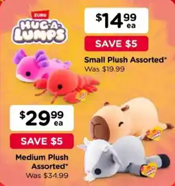 Toyworld Zuru Hug-a-Lumps Small Plush Assorted offer